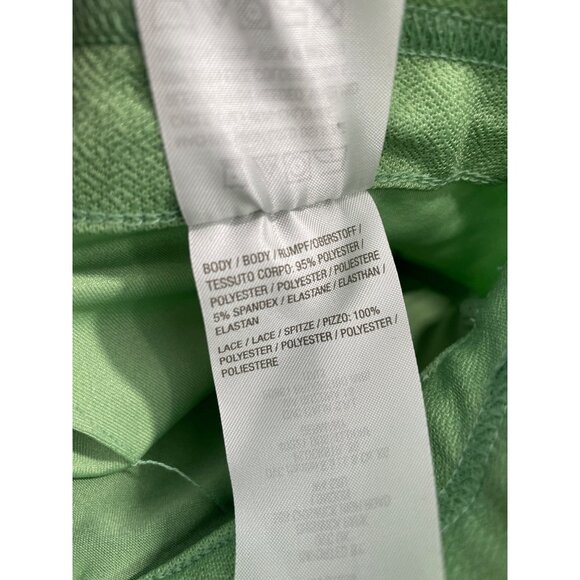 Isaac Mizrahi Live Reg Pebble Knit Wide Leg Crop Womens Large Classic Sage NEW - Picture 7 of 8